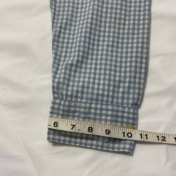 J.CREW,,SECRET WASH,LIGHT BLUE & WHITE,CHECKERED,BUTTON DOWN,MEN SHIRT.S… - Picture 9 of 12